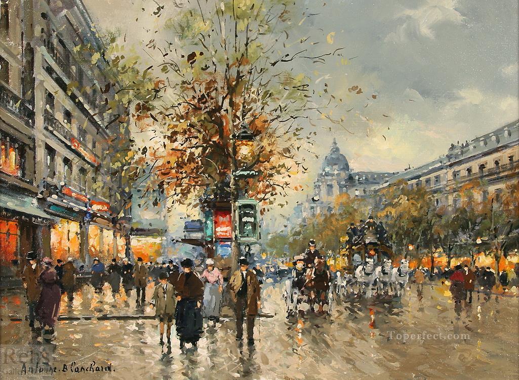 AB les grands boulevards Parisian Oil Paintings